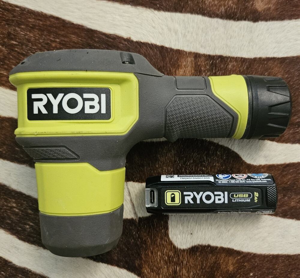Ryobi FVG51 USB Lithium Power Scrubber Kit 4V Cordless with 2Ah Battery *WORKS*